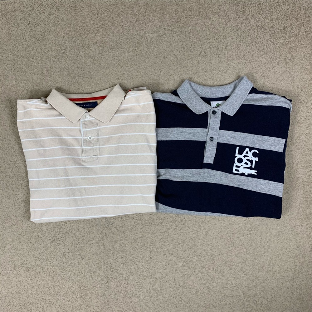 Tommy Hilfiger x Lacoste Polo Bundle 2 for 1 Large